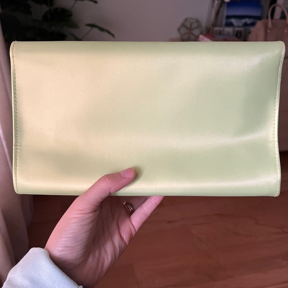 Rare Vintage Parfums Christian Dior green clutch / cosmetic case - Picture 3 of 8